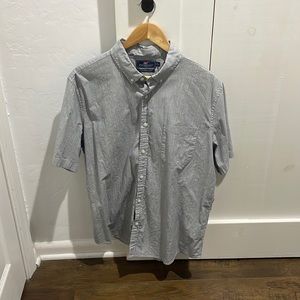 Vineyard vines mens slim fit Murray shirt, blue and white vertical stripes - XL